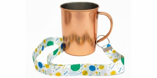 Cordão para copo e caneca personalizado com impressão de alta qualidade