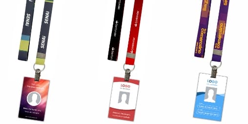 Cordão para crachá personalizado com impressão de alta qualidade